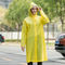 Плащ пальто дождя ЕВА многоразовой моды прозрачный изготовленный на заказ пластиковый водоустойчивый желтый