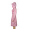 Плащ ODM розовый с материалом ЕВА толщины клобука 0.15mm длиной водоустойчивым