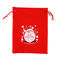 OEM напечатал водоустойчивый многоразовый джут мешковины хозяйственных сумок для рождества